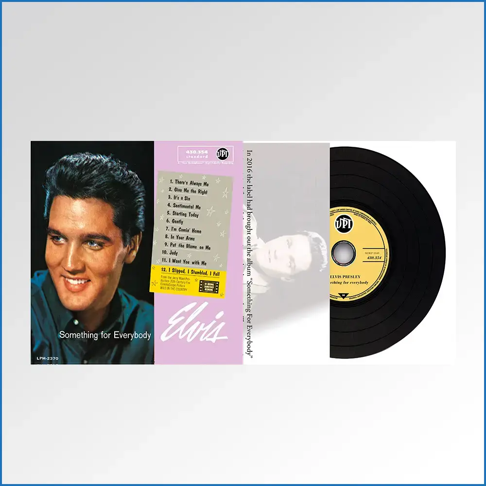 Cover CD Vinyl Replica - Elvis Presley -Something For Everybody (With Inner Sleeve & CD)