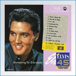 Cover CD Vinyl Replica - Elvis Presley -Something For Everybody (With Sticker)