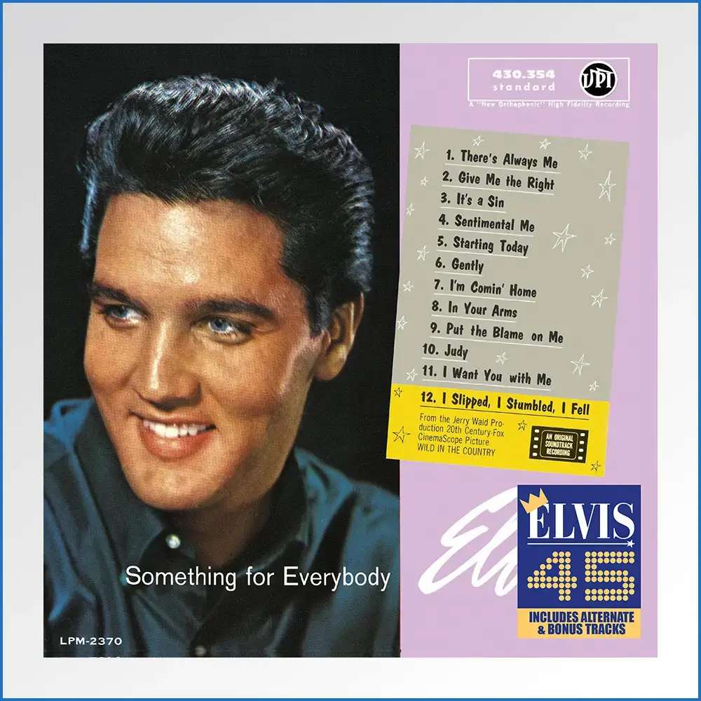 Cover CD Vinyl Replica - Elvis Presley -Something For Everybody (With Sticker)