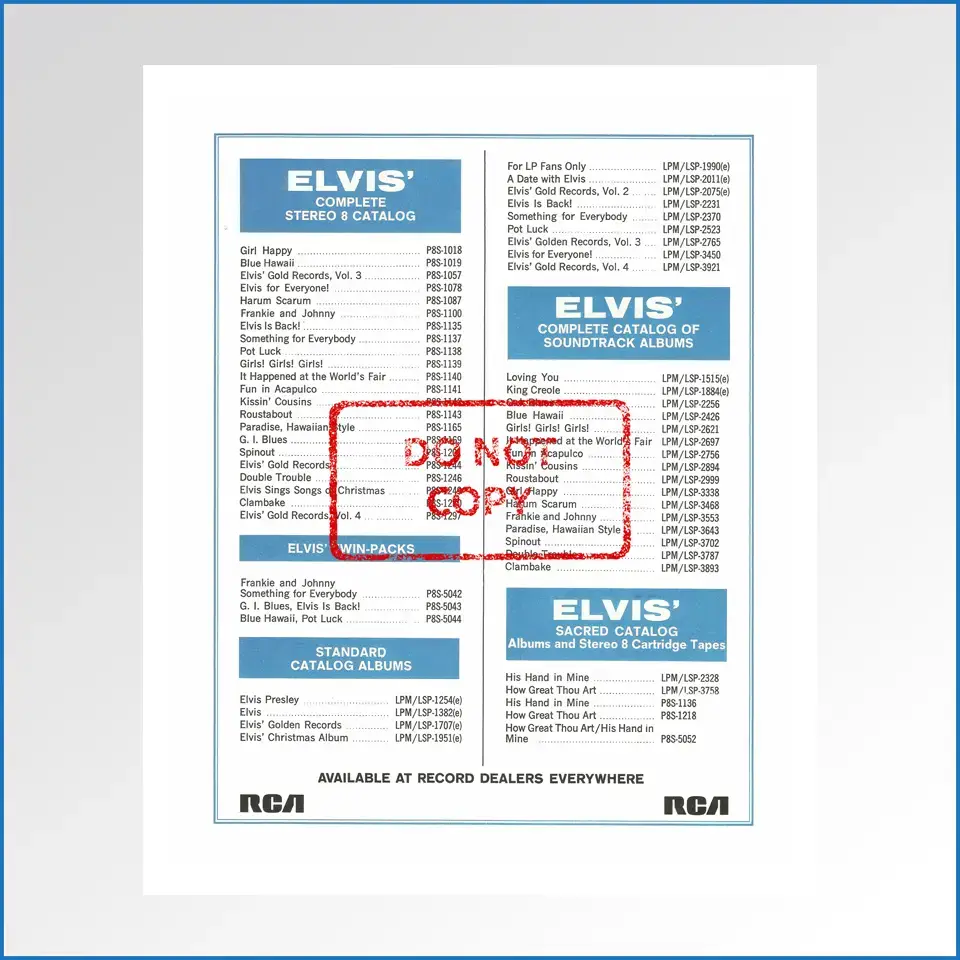 Elvis Presley From Elvis In Memphis LP bonus photo back.jpg