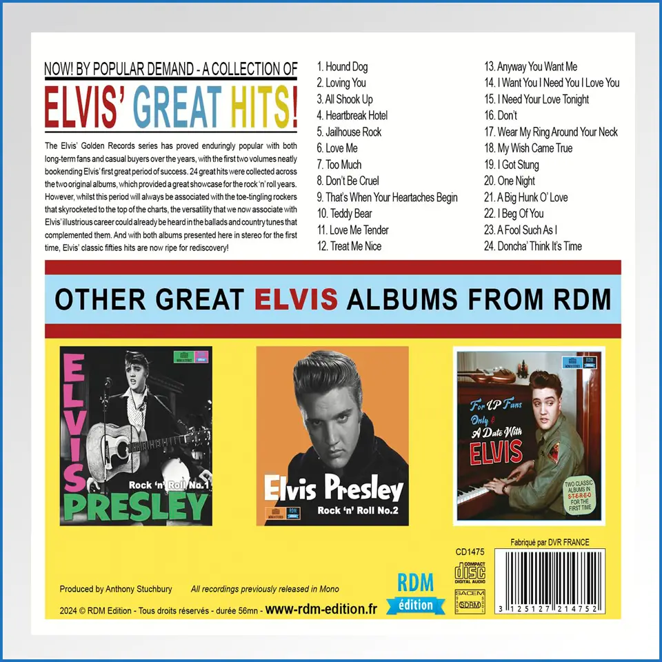 Golden Elvis! Elvis' golden records volumes 1 & 2 - Mono II Stereo back.jpg