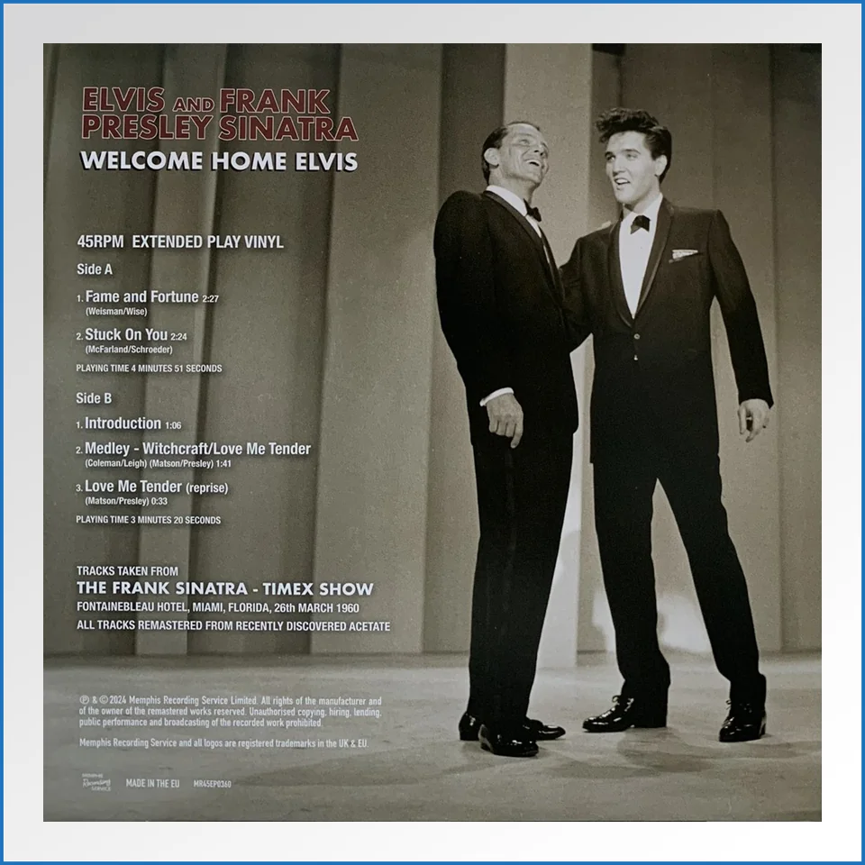 MRS - Elvis Presley And Frank Sinatra Welcome Home Elvis Black Vinyl Single Only 2.jpg