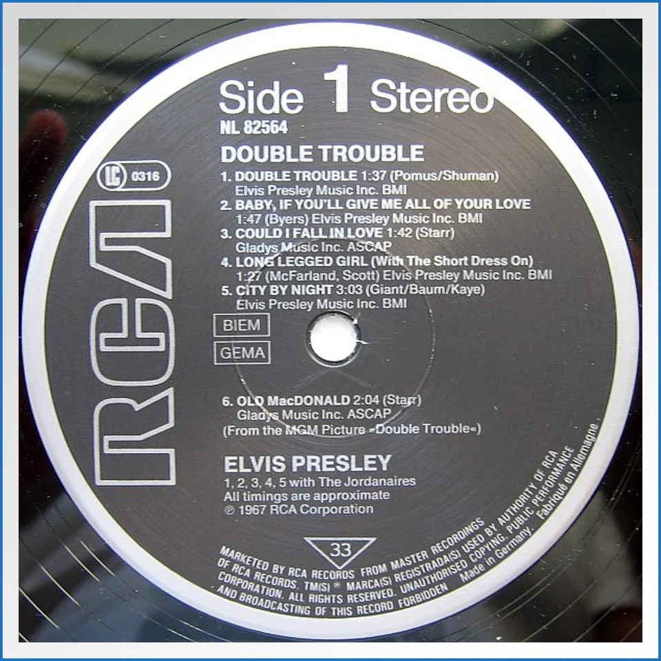 Elvis Presley - Double Trouble LP - NL82564 - B-WARE 2.jpg