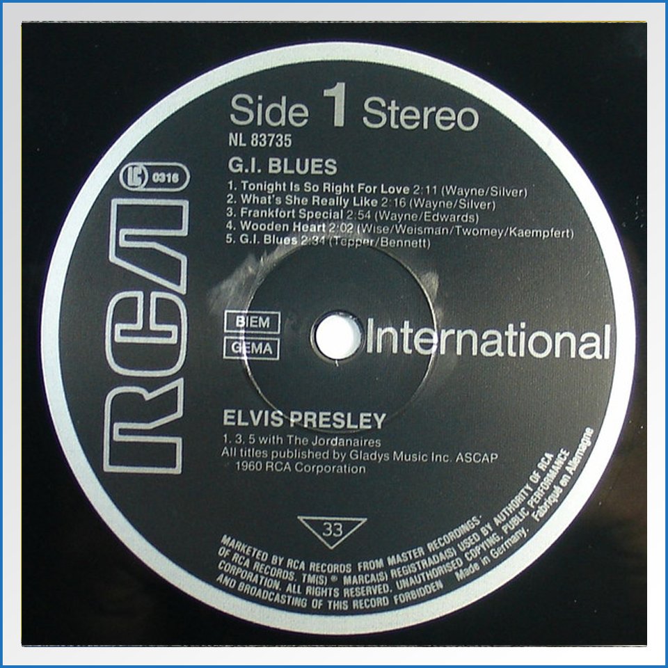 Elvis Presley - G.I. Blues LP - NL 83735 - B-WARE 3.jpg