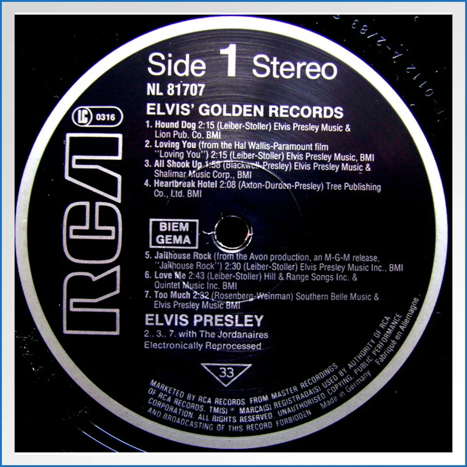 Elvis' Golden Records RCA NL81707 - LP – B-WARE2.jpg