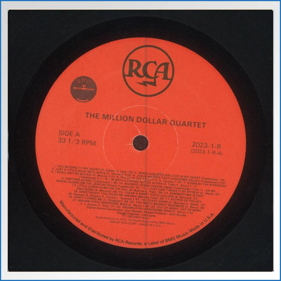 Elvis Presley With Jerry Lee Lewis And Carl Perkins – The Million Dollar Quartet RCA – 2023-1-R LP – B-WARE2.jpg